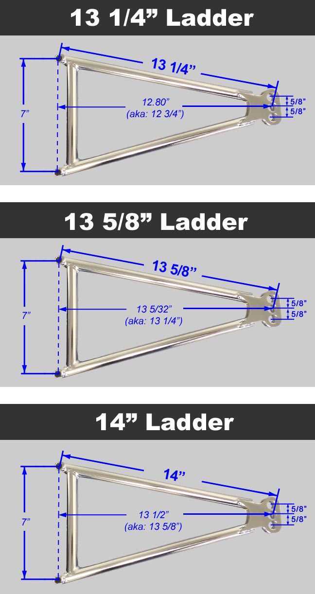 Jacobs Ladder - 13-1/4 in Long - Hardware Included - Titanium